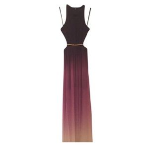 Marciano purple ombré dress